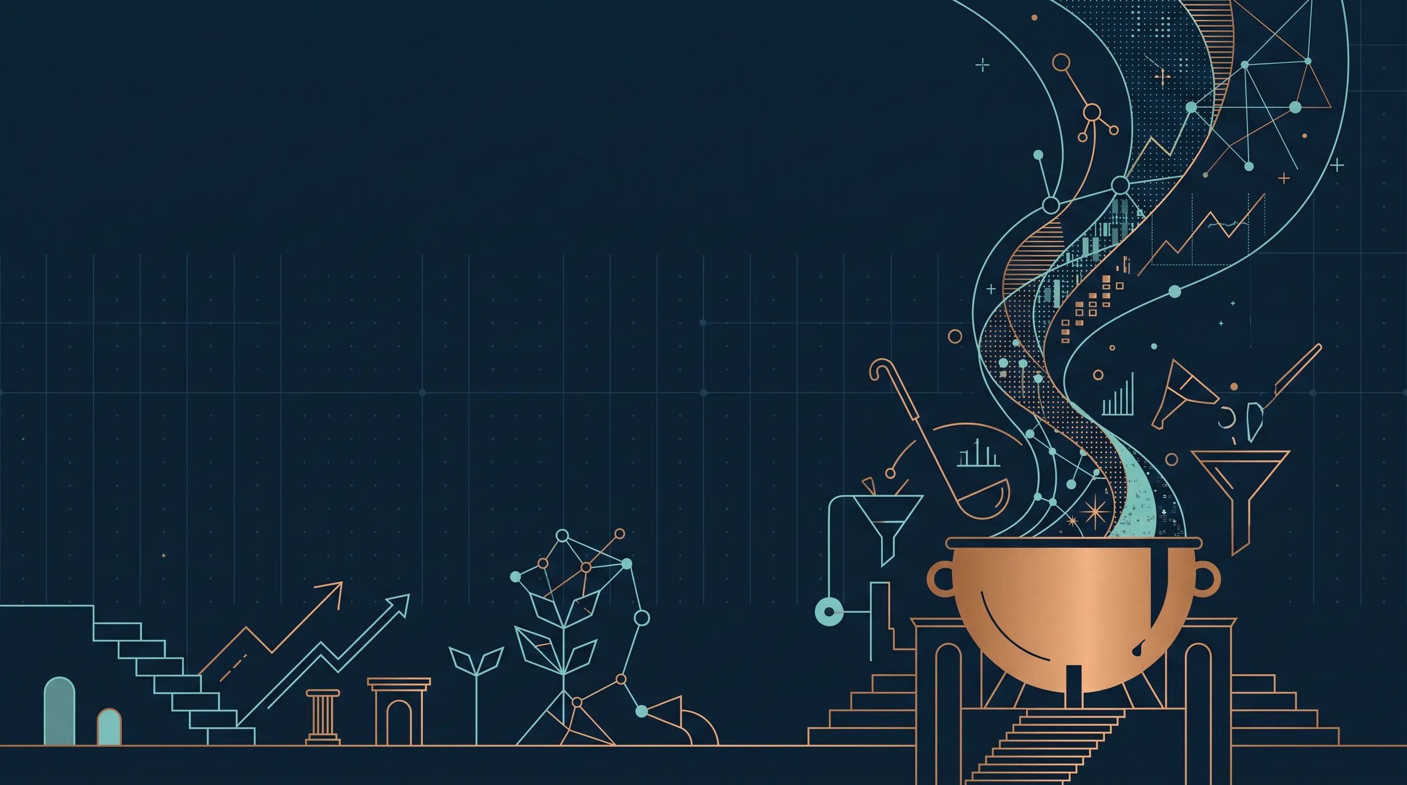 Editorial cover illustration for DataChef: A distinct school-founded start-up from the same Greppi Institute programme, which LinkedData.