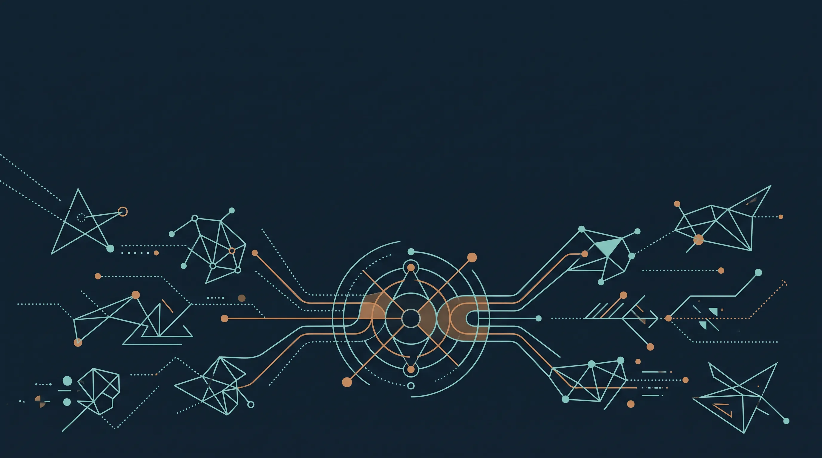 Editorial cover illustration for Integrate: Create a coherent view across systems so teams can work from more complete, consistent information.
